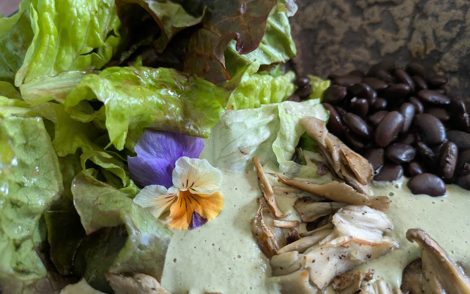 A close-up of prepared Indigenous cuisine from Wahpepah's Kitchen in Oakland's Fruitvale neighborhood